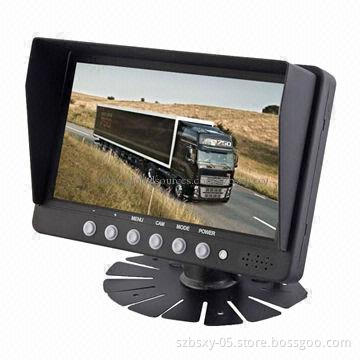 7-inch Digital Car Monitor for Trucks with 300cd/m Brightness